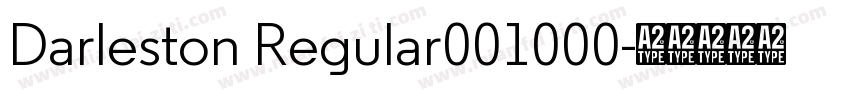 Darleston Regular001000字体转换